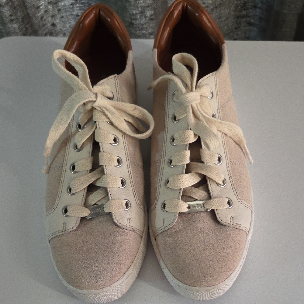Coach Beige and Off-White Sneakers